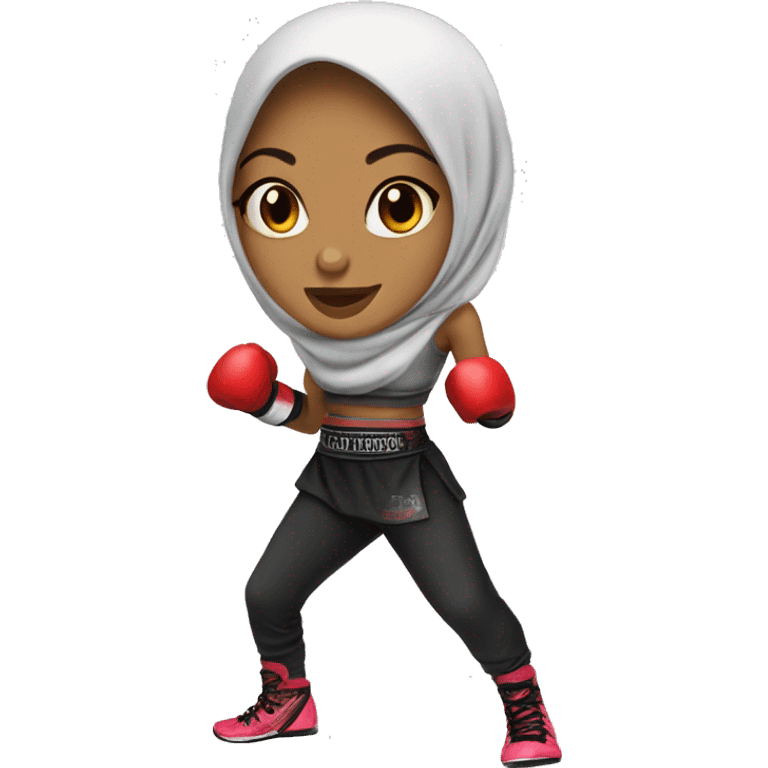 hijabi muay thai girl emoji