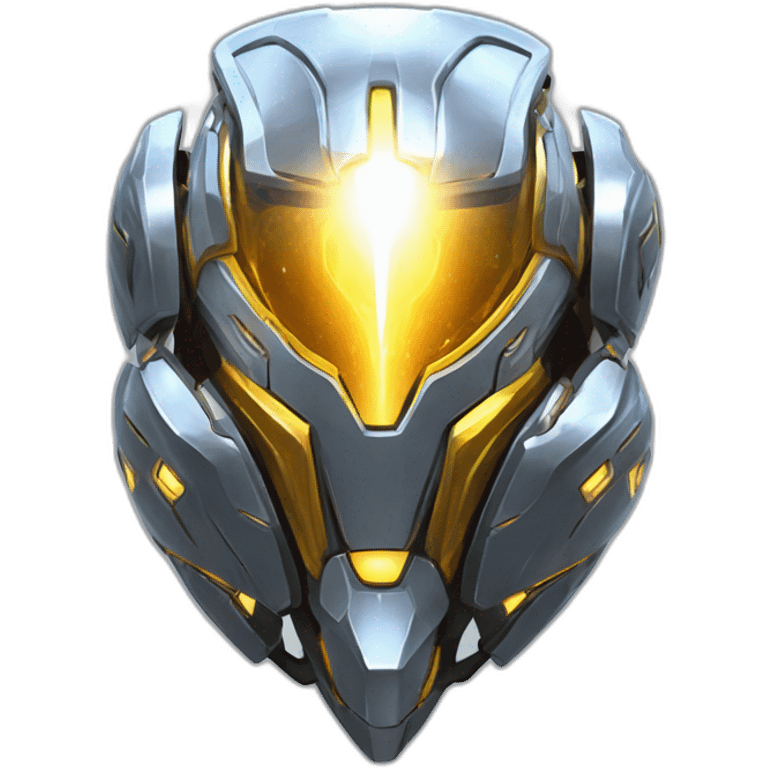 futuristic armored Omega Energy breastplate radiating omega energy emoji