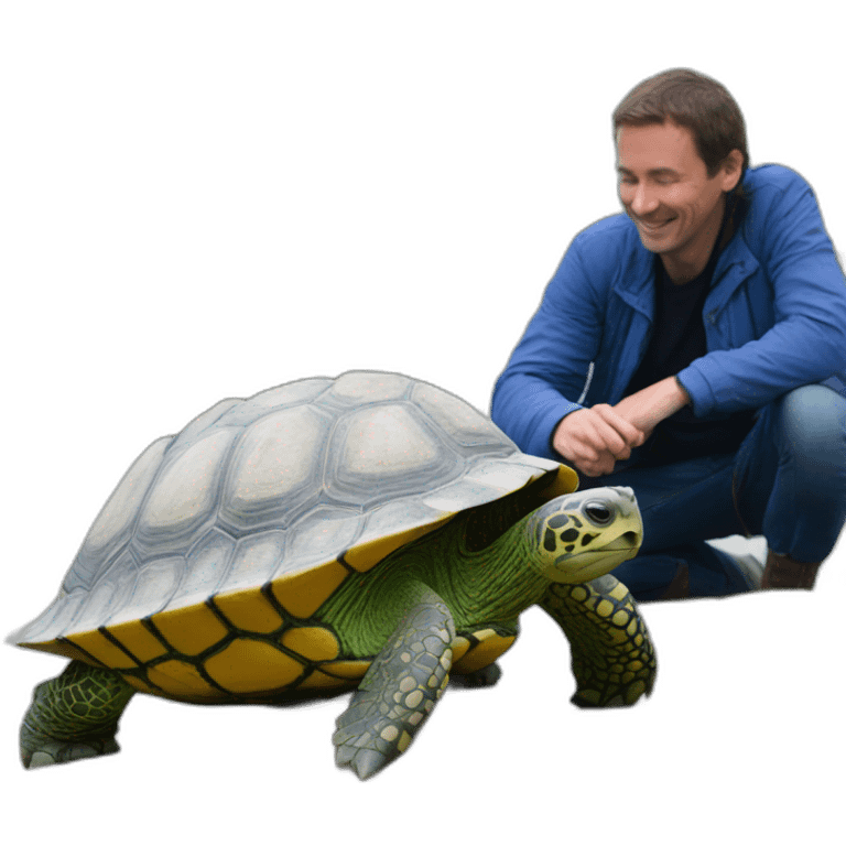 Un Loire sur une tortue emoji