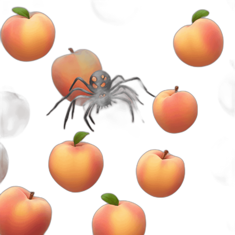 scary-spider-peach emoji