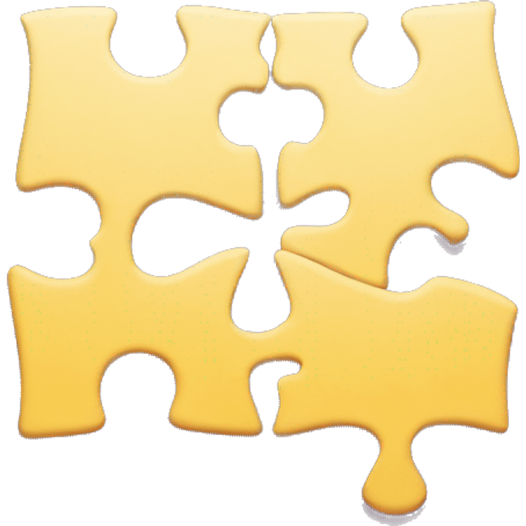 Two puzzle pieces seperated emoji