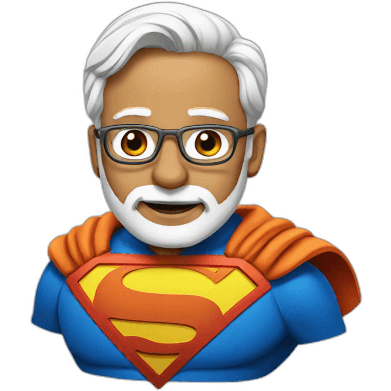 Modi super man emoji