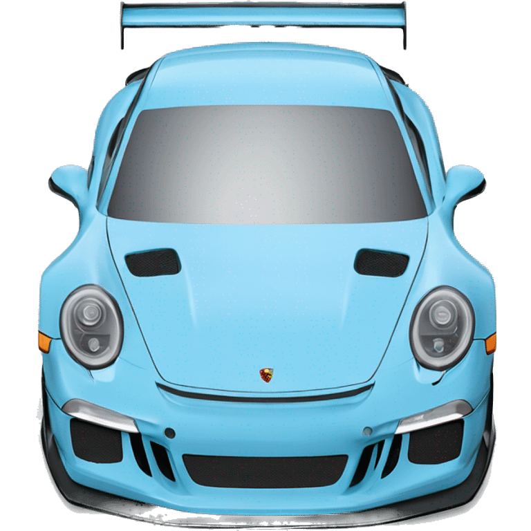 porsche gt3r light blue emoji