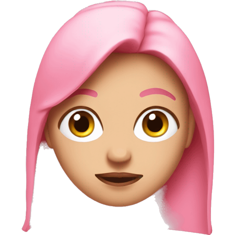 The word pink emoji