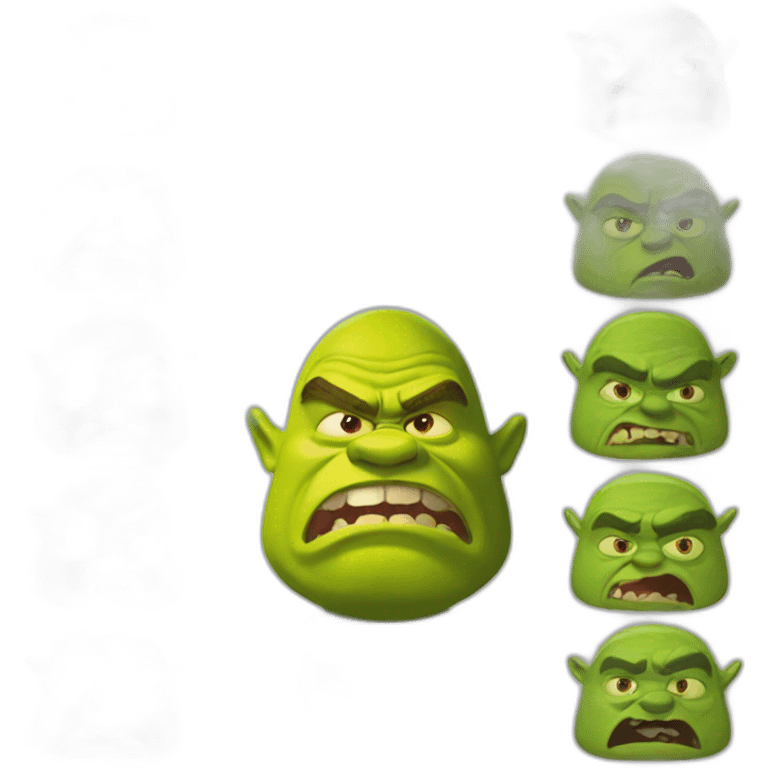 Angry shrek emoji