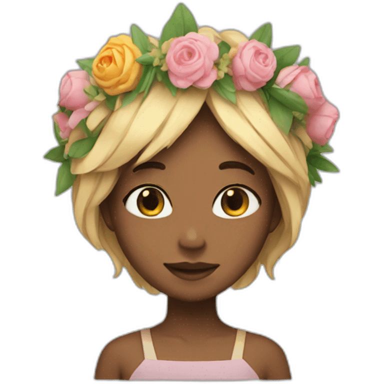 flower crown emoji