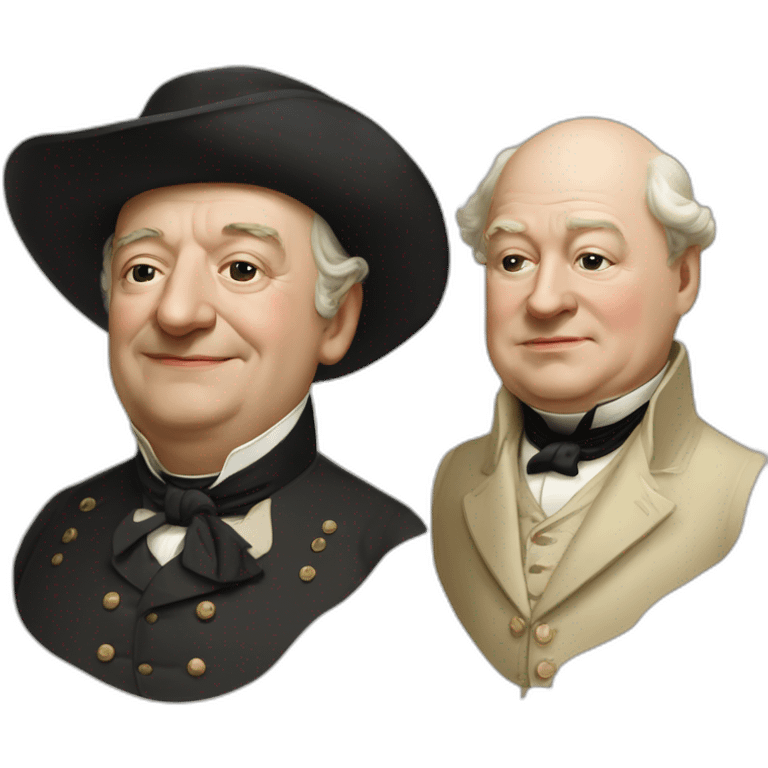 Charles de gaules and Wiston Churchill emoji