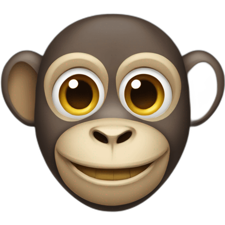 monkey with braces on his teeth emoji