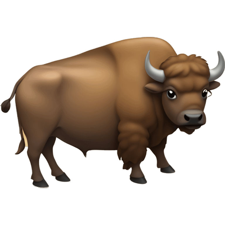 A buffalo sitting on the sand￼ emoji