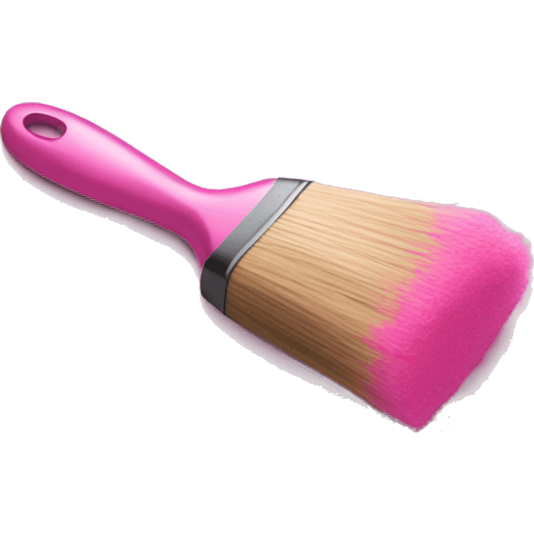 pink brush emoji