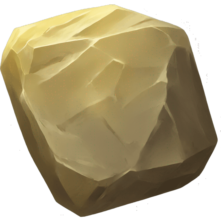 Yellow stone emoji