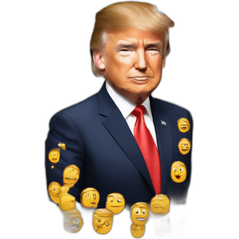 Macron qui dore avec donald trump emoji