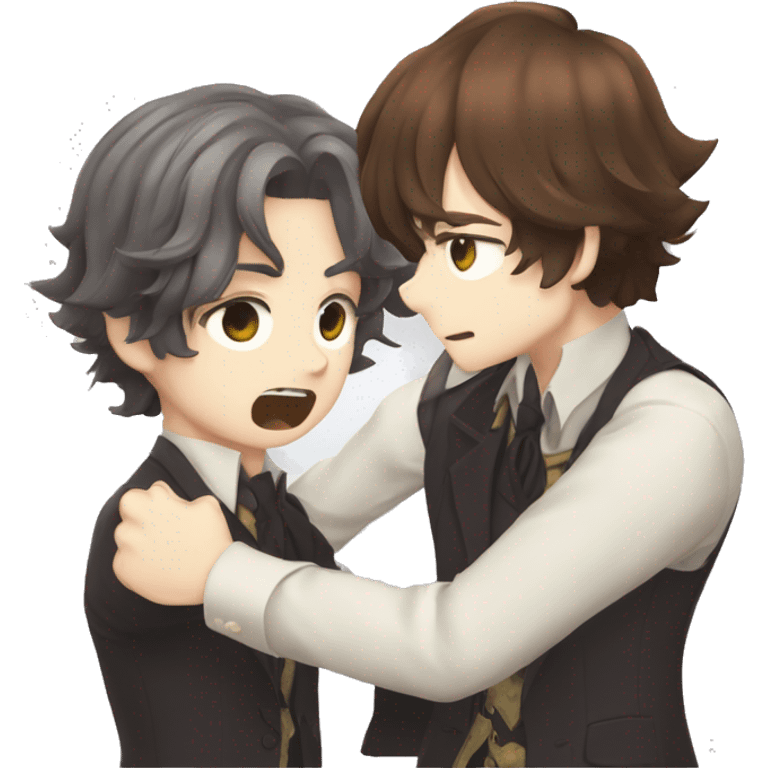 Dazai Osamu slapping Chuuya Nakahara emoji