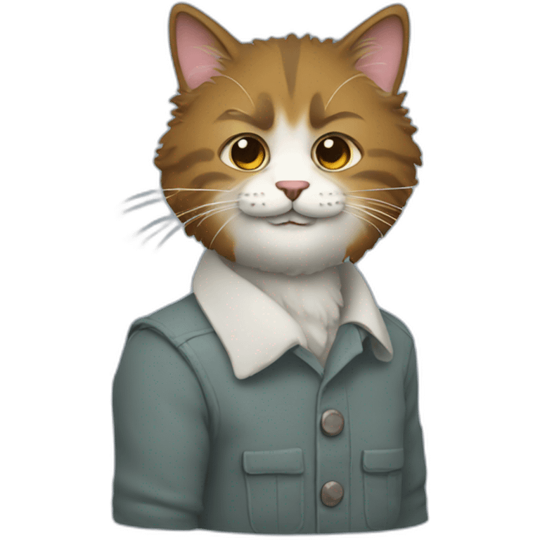 Bob ross as cat emoji