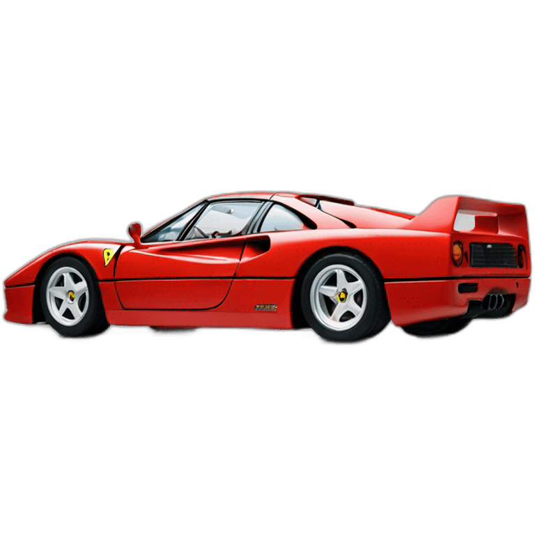 Ferrari f40 in profil emoji