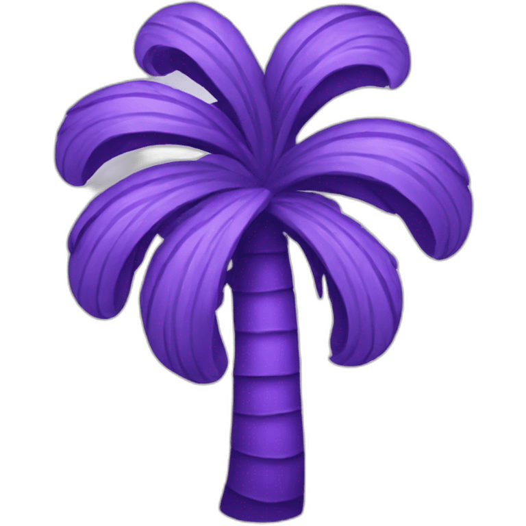 Purple palmier emoji