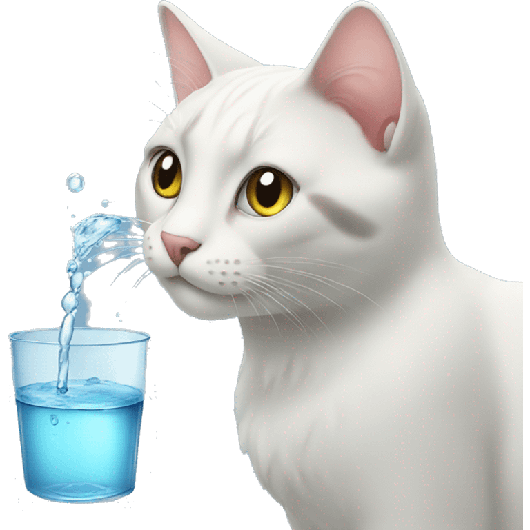 cat with water emoji