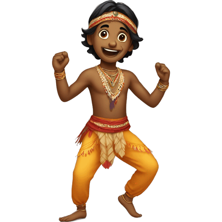 A dancing Indian boy emoji