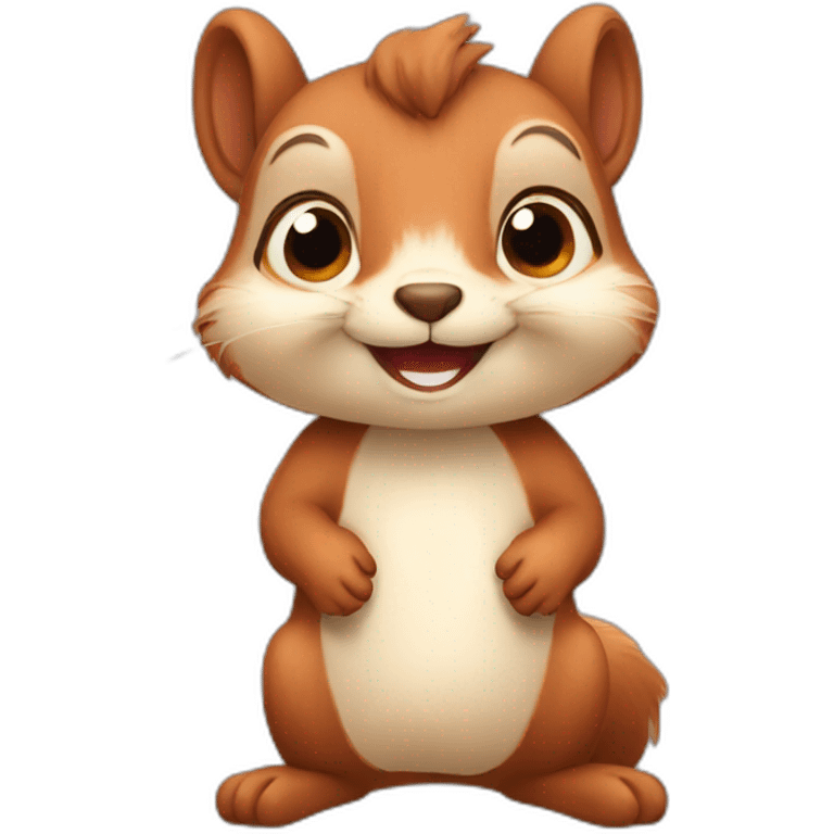 Cute squirrel emoji