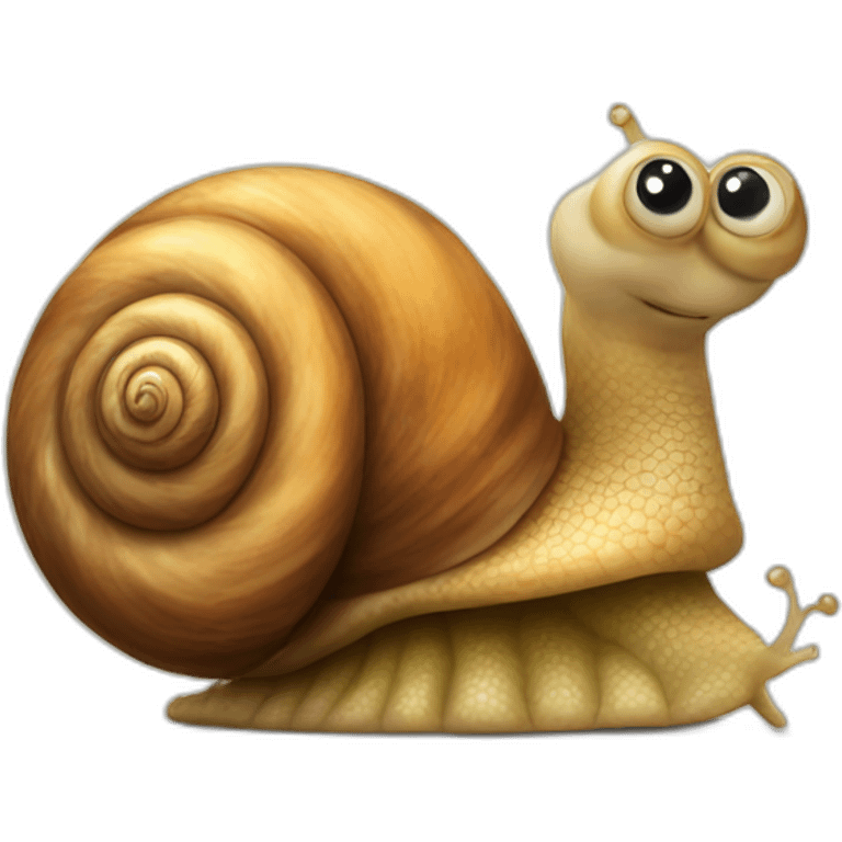 snail with a human face emoji