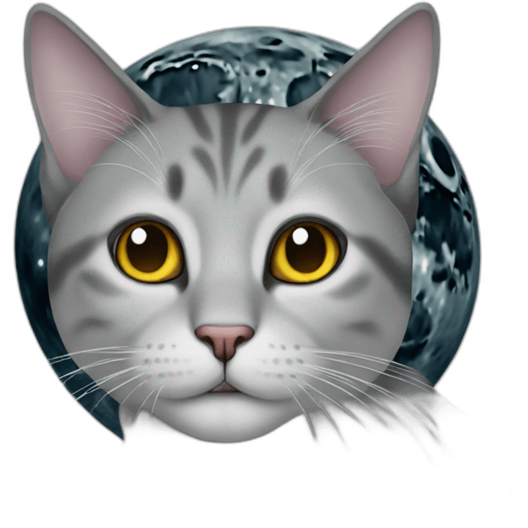 cat in moon emoji