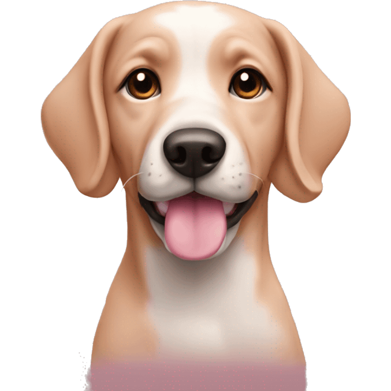 dog pink emoji