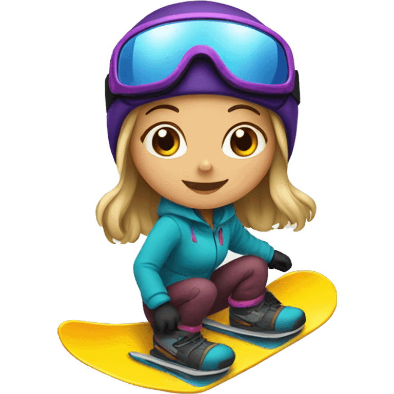 girl snowboarding emoji