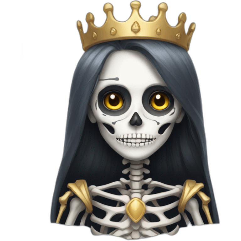 skeleton princess emoji