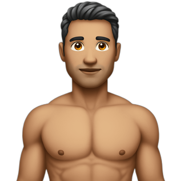 a software engineer wearing no shirt emoji