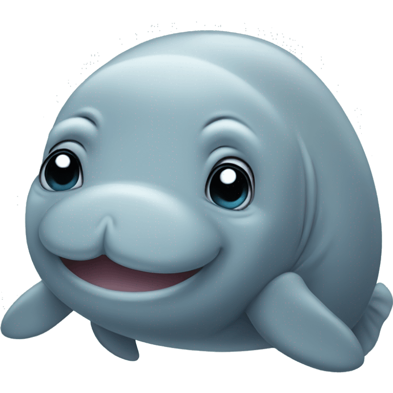 Cute manatee emoji