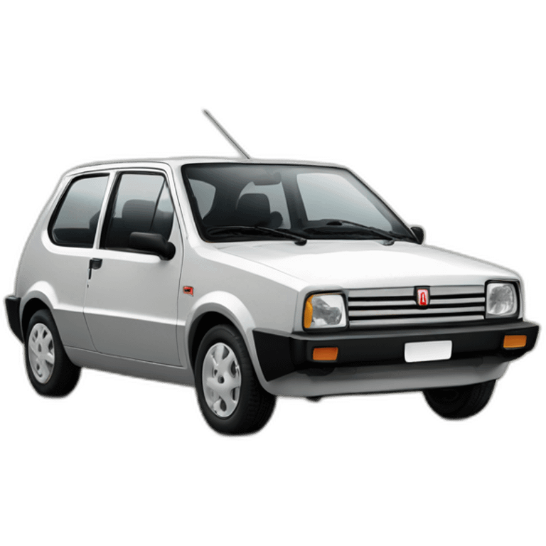 fiat uno com escadas emoji