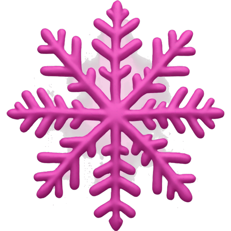 Pink snowflake  emoji