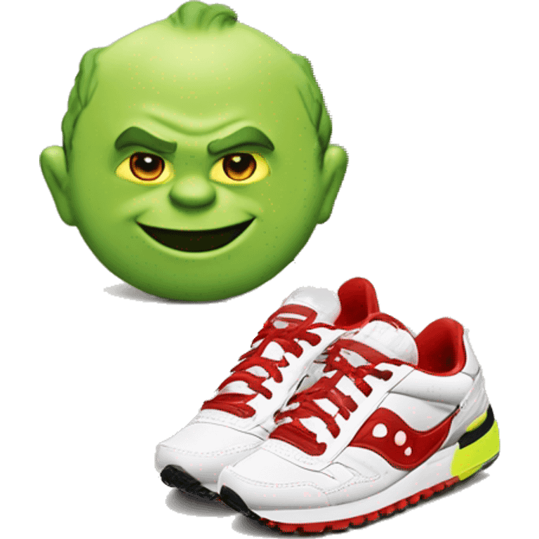 steam summer sale meets saucony shoe box. Shrek is in the corner emoji