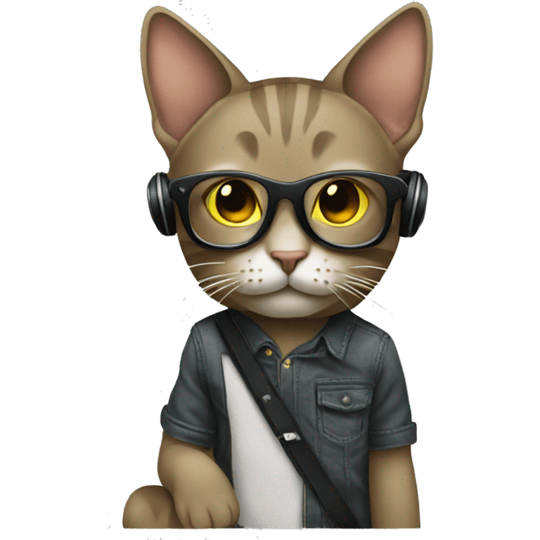 Cat DJ emoji