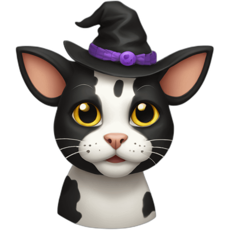 halloween themed cat-cow hybrid emoji