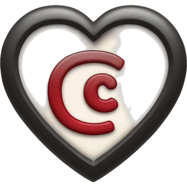 Heart with letter C emoji