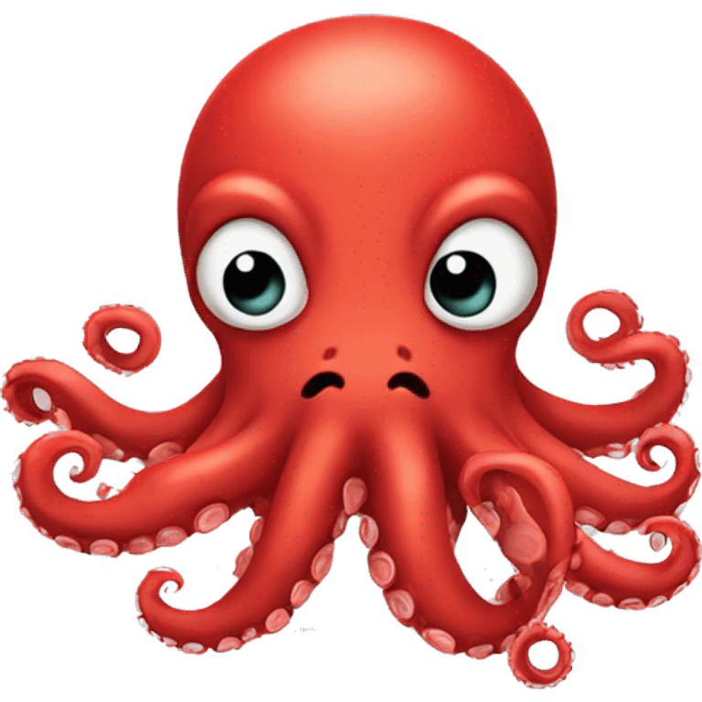 red cartoon octopus frowning emoji