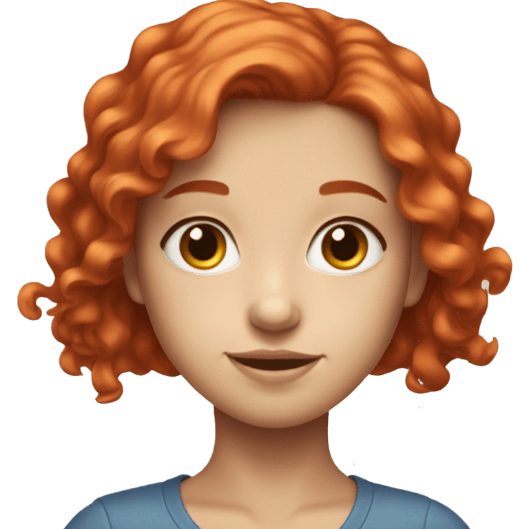 Red-hair-girl blue-eyes bright-skin emoji