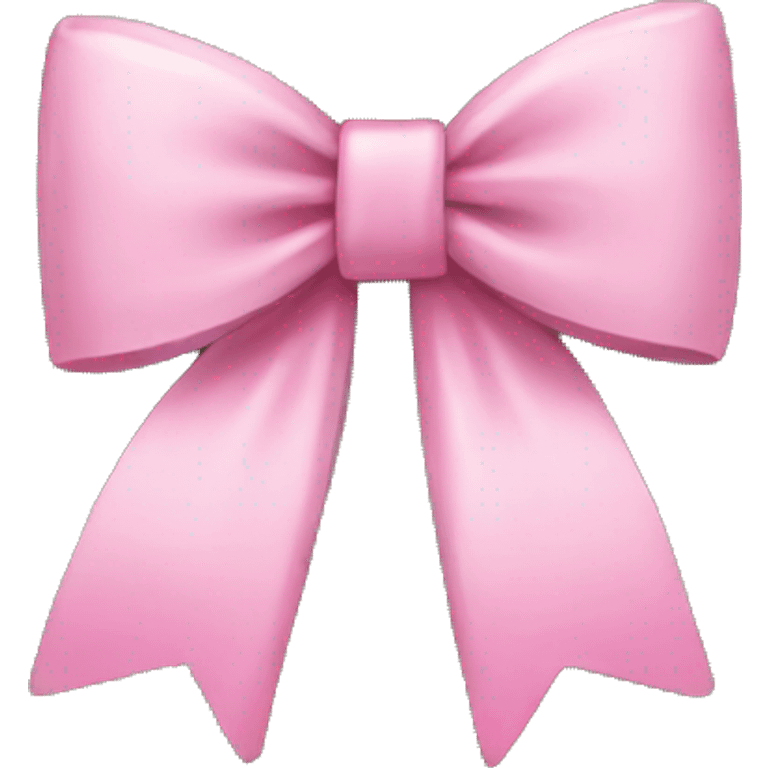 Pink bow on top of a Christmas tree emoji