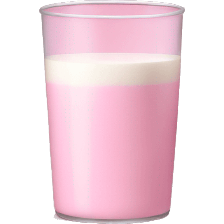 Pink milk  emoji