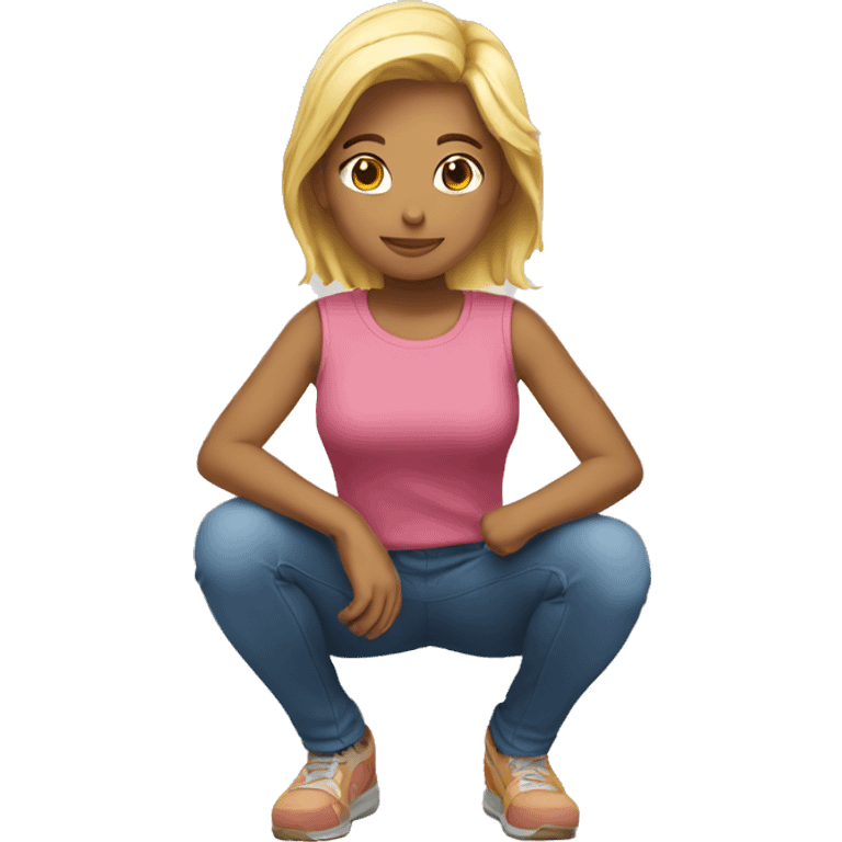 Female kneeling emoji