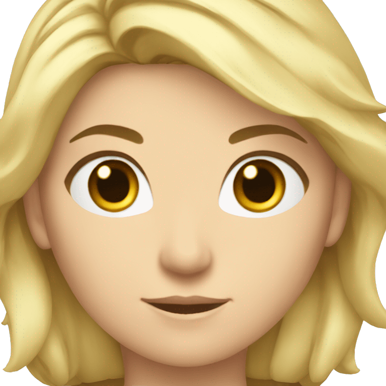 Caucasian blond valkyrie  emoji