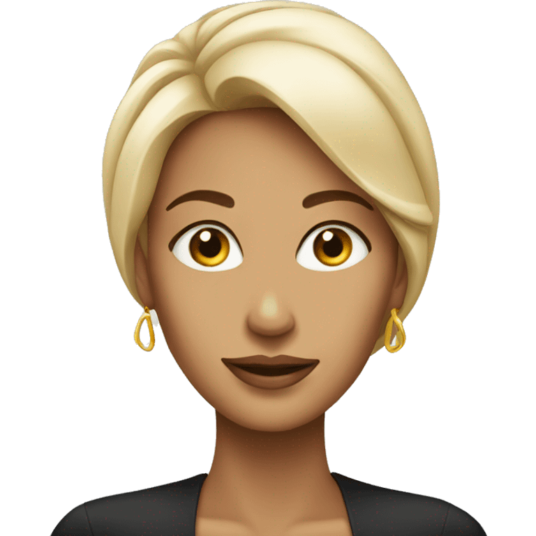 sophisticated woman face emoji