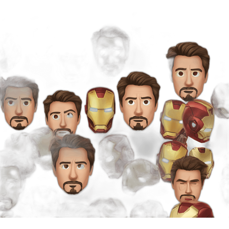 Tony stark,iron man emoji