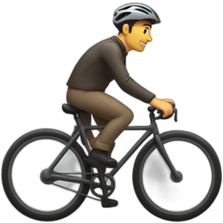 un homme sur un vélo emoji