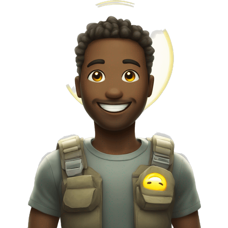 smiley with halo emoji