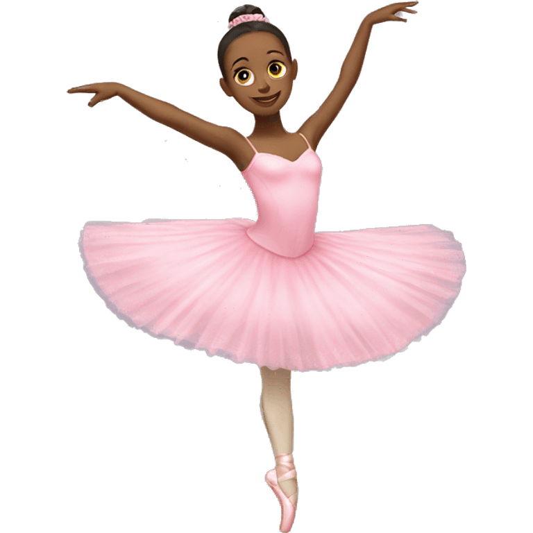 Realistic pink ballerina  emoji