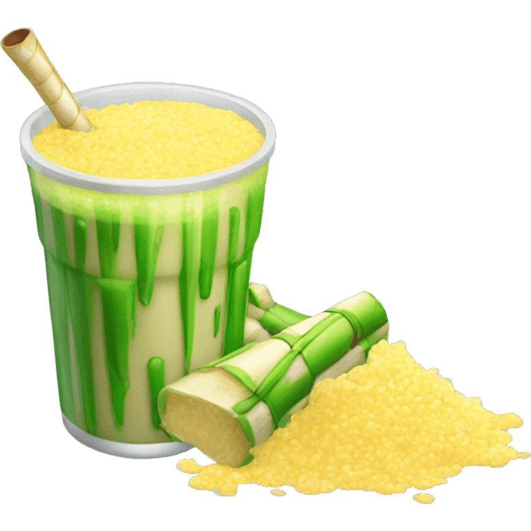 Spilled sugar cane juice emoji