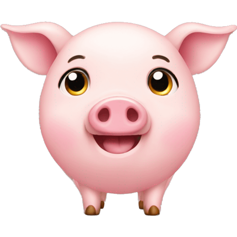 Cute piggy emoji