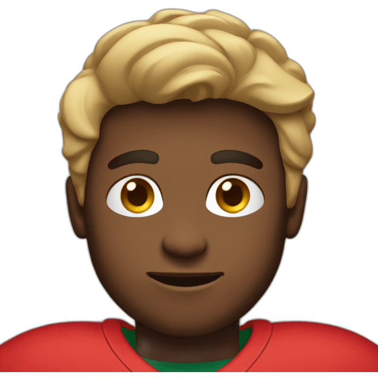 footbal boy red shirt emoji